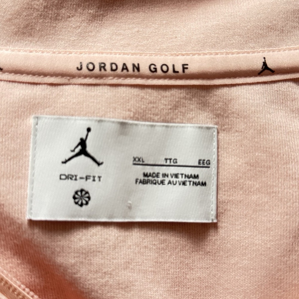 Nike Jordan Golf Dri-FIT Half Zip Pullover 2XL Pink FB7562-622 Jumpman Golfcore - Picture 5 of 14